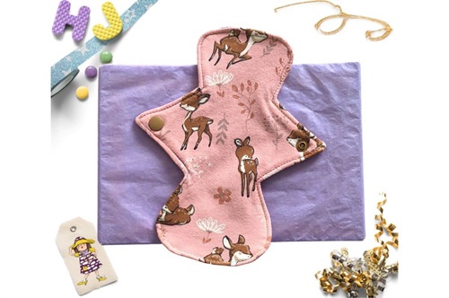 Buy  8 inch Cloth Pad Pink Deer now using this page